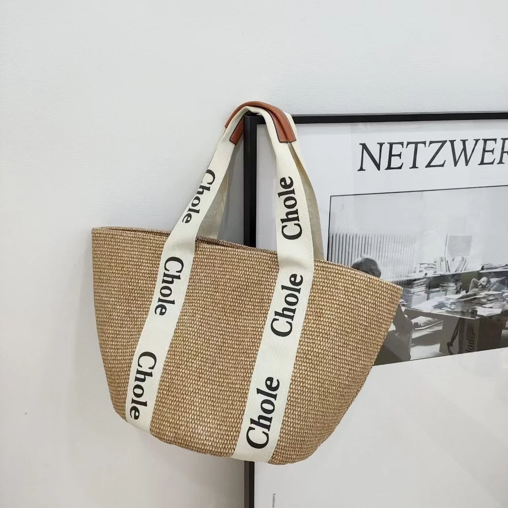 Beach Woven Bag, Casual Versatile Straw Woven Bag, Fashionable Vegetable Basket Bag, Beach Bag, Vacation Handbag For Women 
Beach Woven Bag, Casual Versatile Straw Woven Bag, Fashionable Vegetable Basket Bag, Beach Bag, Vacation Handbag For Women