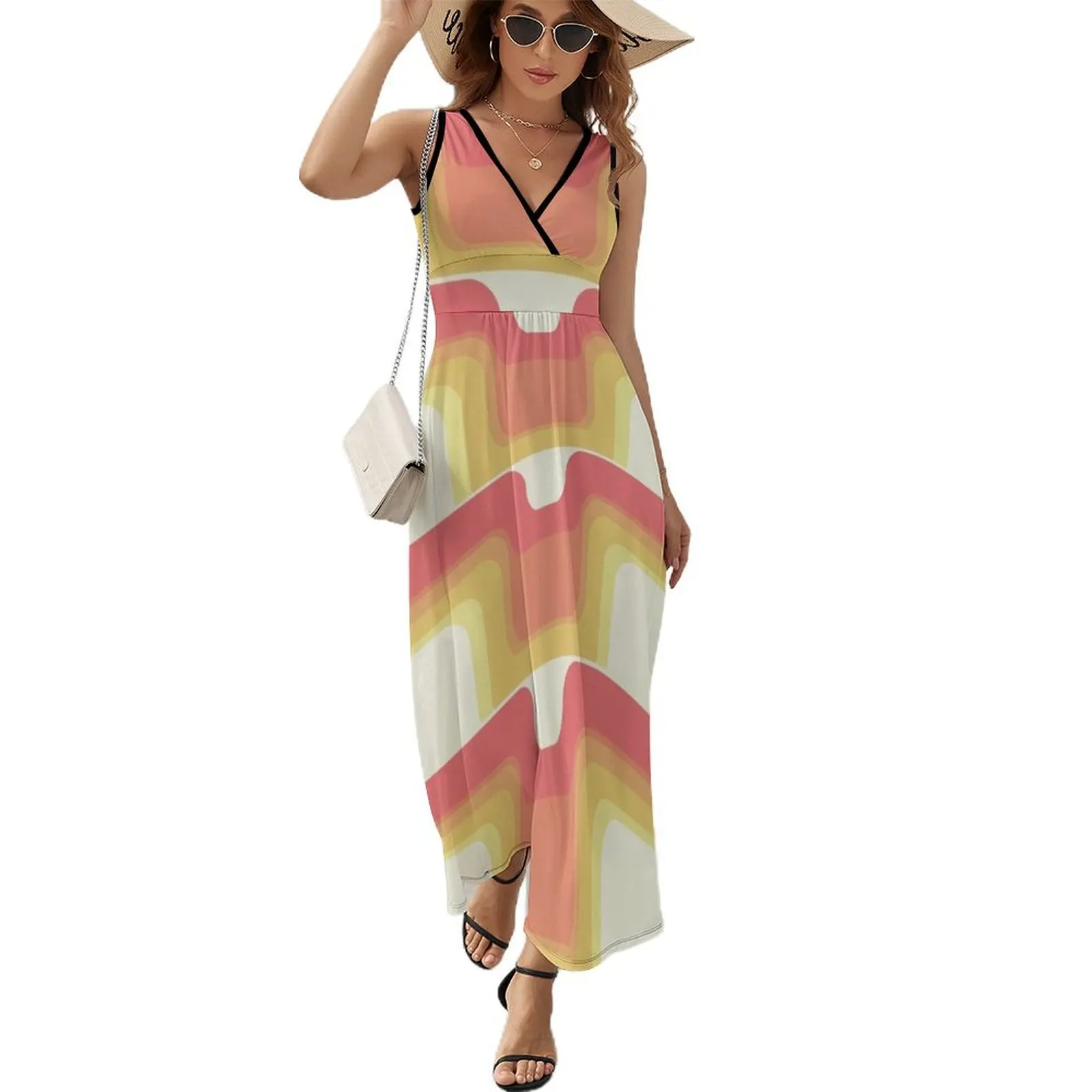 Mid-Century Modern Sherbet Wave Sleeveless Dress women formal occasion dresses dress for women summer summer clothes for women
Mid-Century Modern Sherbet Wave Sleeveless Dress women formal occasion dresses dress for women summer summer clothes for women