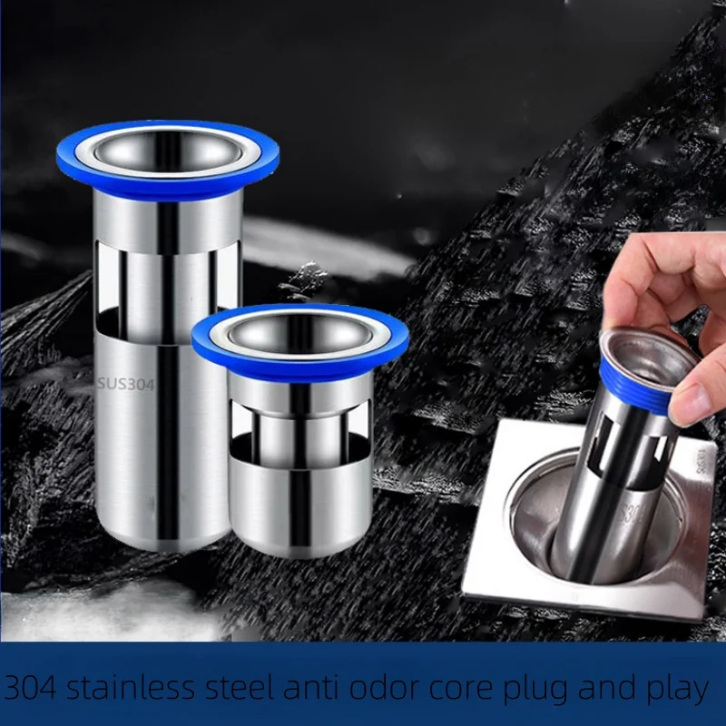 Stainless steel floor drain core 304 deep water sealed silicone odor core bathroom fault toilet anti insect blocking filter plug
Stainless steel floor drain core 304 deep water sealed silicone odor core bathroom fault toilet anti insect blocking filter plug