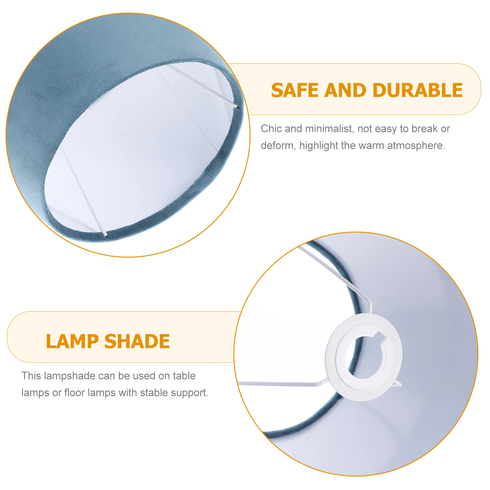 Fabric Lamp Shade Modern Drum Style For Table Floor Lamps E27 Replacement Metal Cloth Light Cover Decorative Warm
Fabric Lamp Shade Modern Drum Style For Table Floor Lamps E27 Replacement Metal Cloth Light Cover Decorative Warm