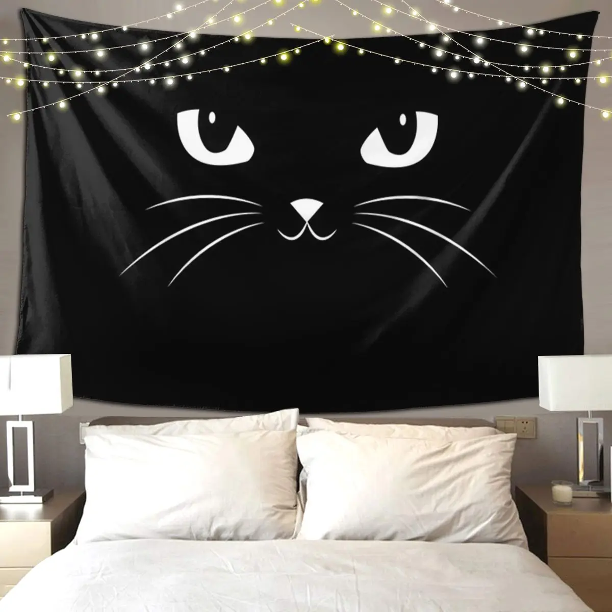 Милый гобелен с черным котом, забавный настенный эстетический домашний декор, гобелены для гостиной, спальни, общежития
Милый гобелен с черным котом, забавный настенный эстетический домашний декор, гобелены для гостиной, спальни, общежития