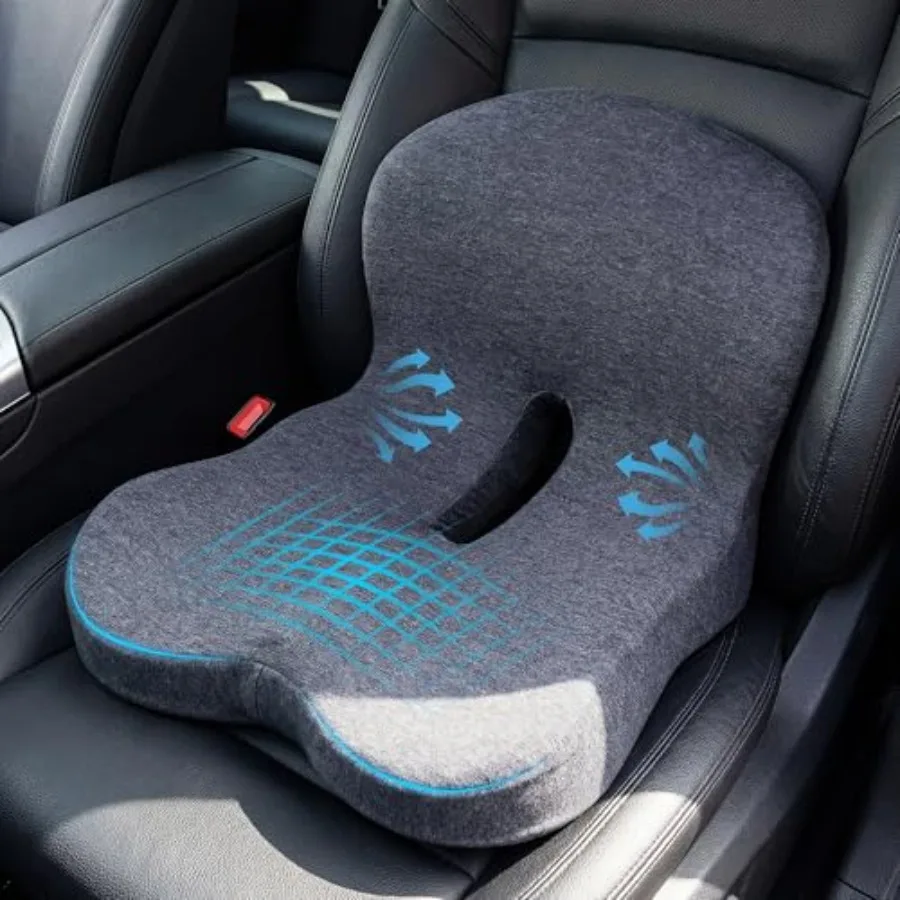 Memory Foam Car Seat Cushion Ergonomic Driver Seat Cushion for Sciatica and Tailbone Pain, Breathable Non-Slip Car Seat Pad wit
Memory Foam Car Seat Cushion Ergonomic Driver Seat Cushion for Sciatica and Tailbone Pain, Breathable Non-Slip Car Seat Pad wit