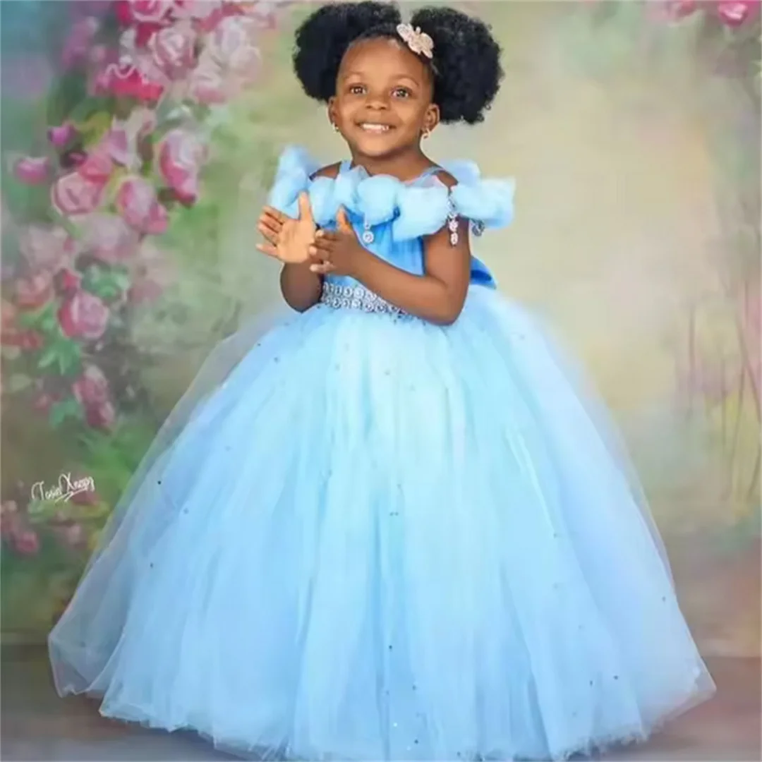 Customized Princess Children Kids Party Light Sky Blue Flower Girls Dresses Girl Pageant Dress Beading Birthday Ball Gowns
Customized Princess Children Kids Party Light Sky Blue Flower Girls Dresses Girl Pageant Dress Beading Birthday Ball Gowns