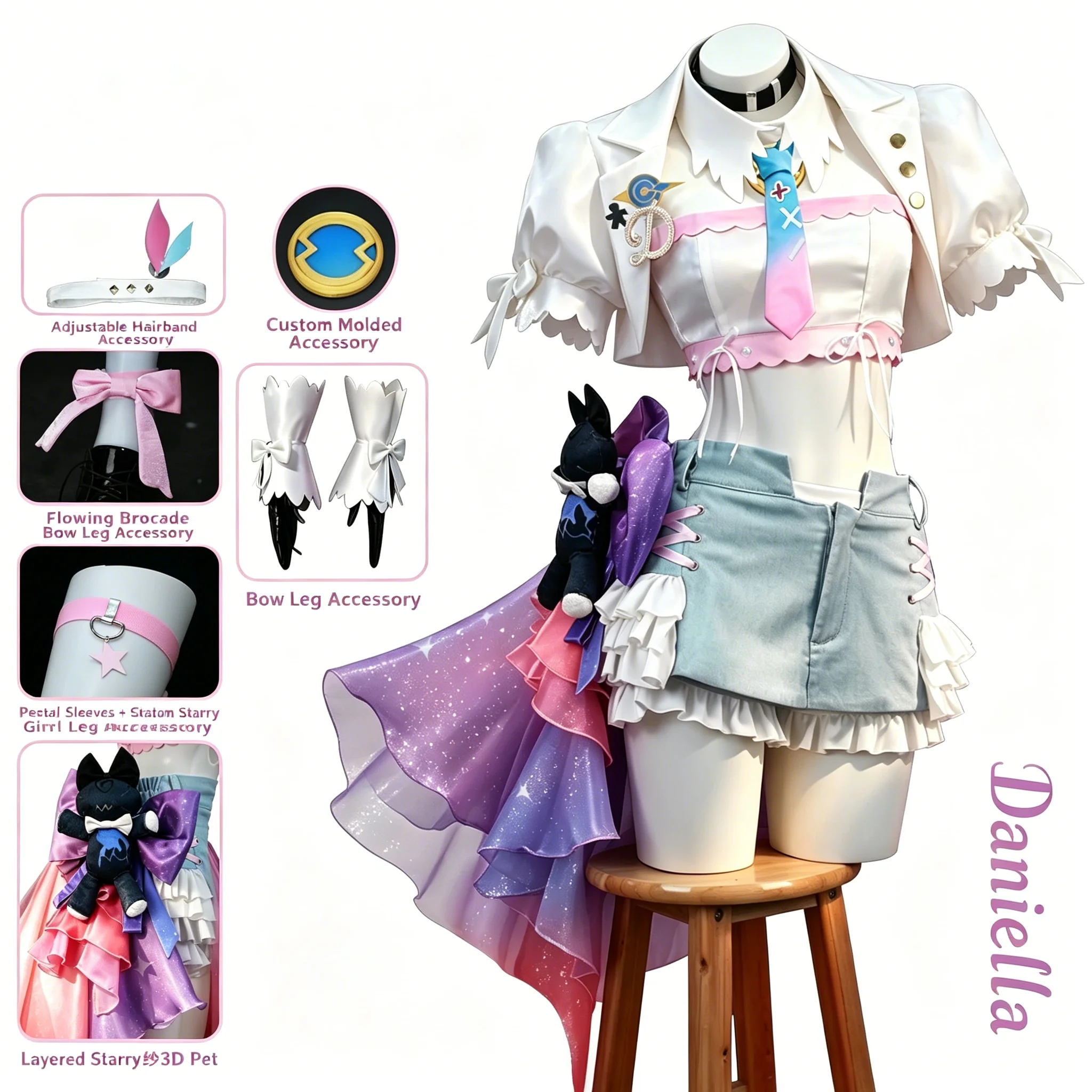 Denia Cosplay Costume Game Wuthering Waves Uniform Halloween Carnival Party Christmas Play Role Clothes Clothing
Denia Cosplay Costume Game Wuthering Waves Uniform Halloween Carnival Party Christmas Play Role Clothes Clothing