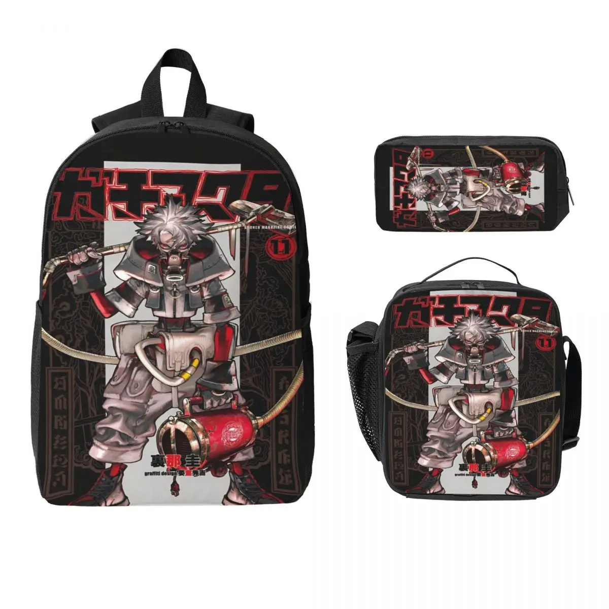 Gachiakuta Manga Rudo Kids Backpack Lunch Box Pen Bags for Boys Girls Kindergarten Backpacks Kawaii Schoolbag Bookbag Set
Gachiakuta Manga Rudo Kids Backpack Lunch Box Pen Bags for Boys Girls Kindergarten Backpacks Kawaii Schoolbag Bookbag Set