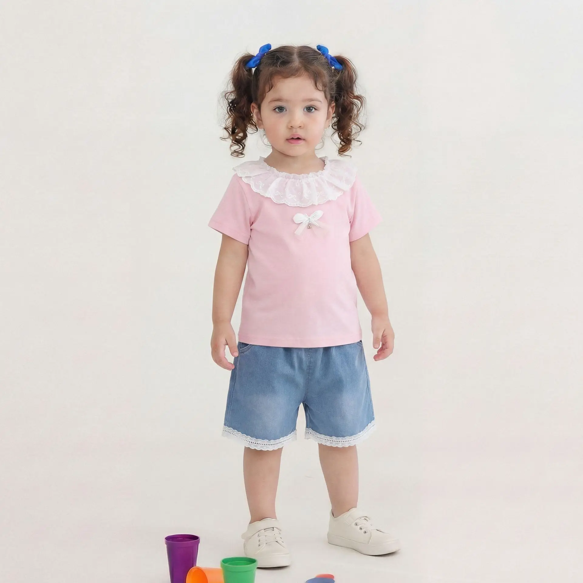 Summer Toddler Baby Girls Cotton Stylish Sweet Lace Applique Shirt Top+Jeans Shorts Set Kid 2PCS Tracksuit Children Outfit 1-6Yr
Summer Toddler Baby Girls Cotton Stylish Sweet Lace Applique Shirt Top+Jeans Shorts Set Kid 2PCS Tracksuit Children Outfit 1-6Yr