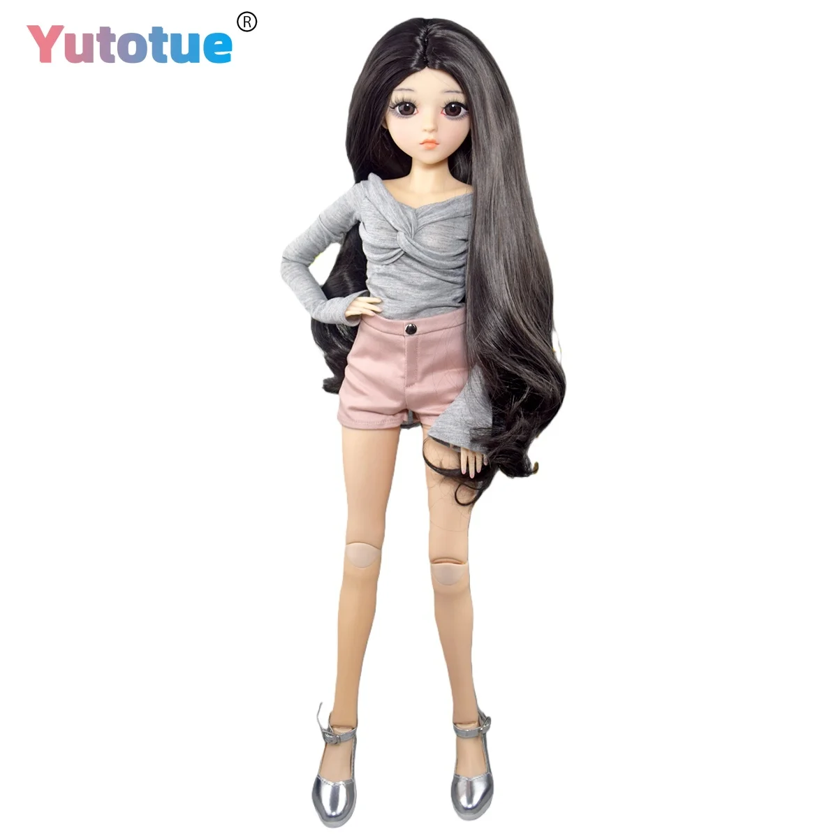 YUTOTUE 60 см, кукла-красивая девушка, черный волнистый парик, модная одежда, шорты, обувь, масштаб 1/3, игрушка-кукла BJD
YUTOTUE 60 см, кукла-красивая девушка, черный волнистый парик, модная одежда, шорты, обувь, масштаб 1/3, игрушка-кукла BJD