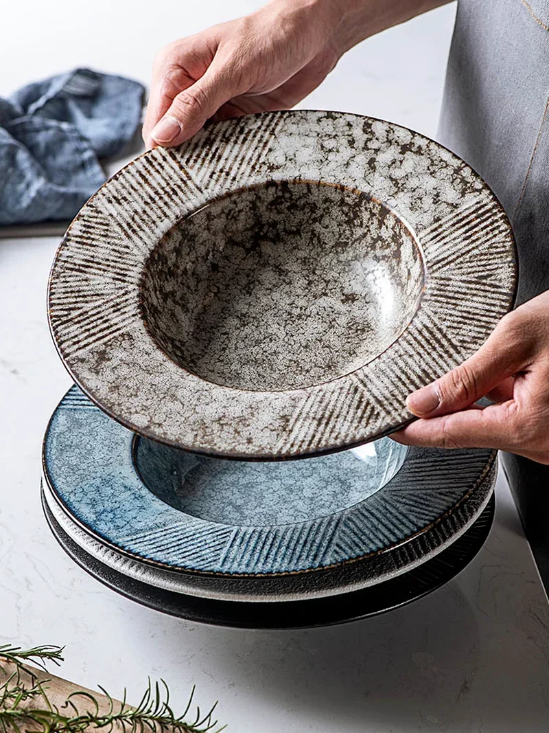 25.5CM Creative Straw Hat Ceramic Round Deep Soup Plate Japanese hotel dinner plate dinner plate home
25.5CM Creative Straw Hat Ceramic Round Deep Soup Plate Japanese hotel dinner plate dinner plate home