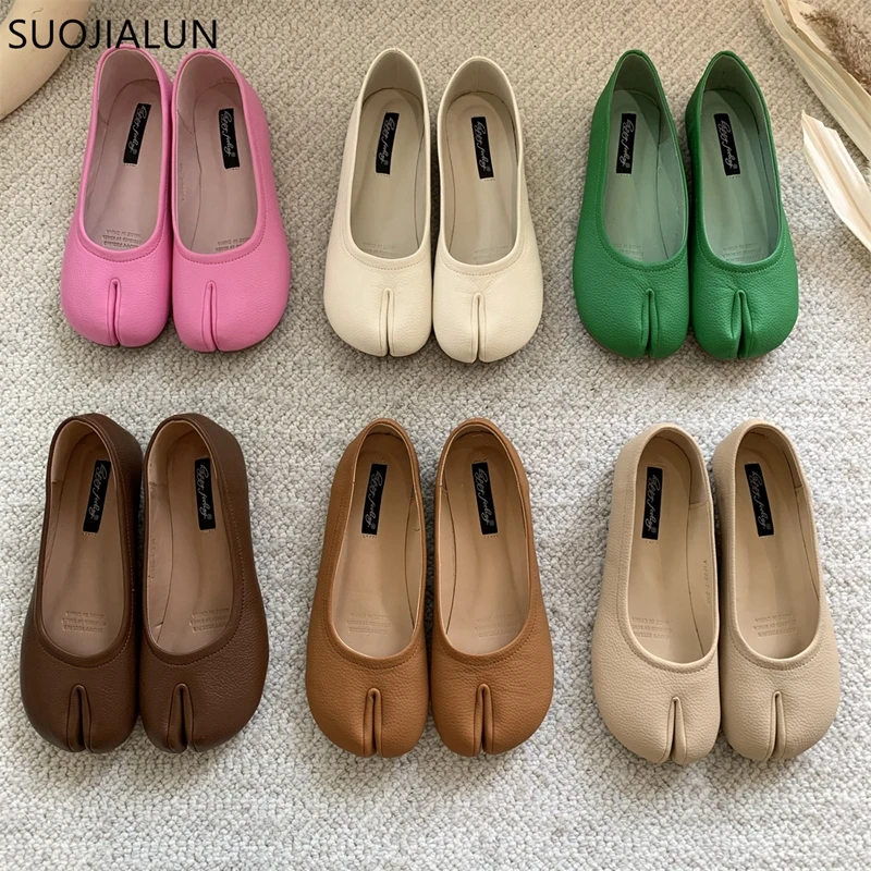 SUOJIALUN Autumn Women Flat Shoes Fashion Split Toe Flat Heel Casual Laofer Flat Heel Shallow Slip On Ladies Casual Ballerinas S
SUOJIALUN Autumn Women Flat Shoes Fashion Split Toe Flat Heel Casual Laofer Flat Heel Shallow Slip On Ladies Casual Ballerinas S