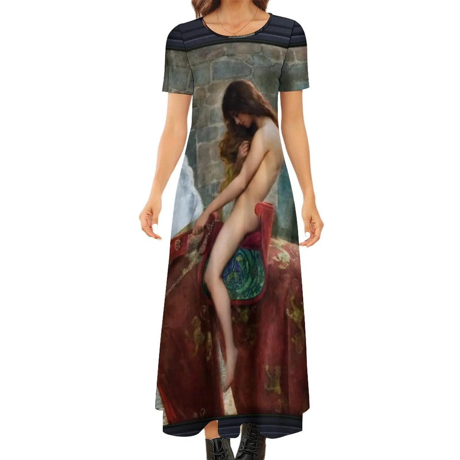 Lady Godiva by John Collier Old Masters Reproduction Round Neck Short Sleeve Dress dress for women 2024
Lady Godiva by John Collier Old Masters Reproduction Round Neck Short Sleeve Dress dress for women 2024