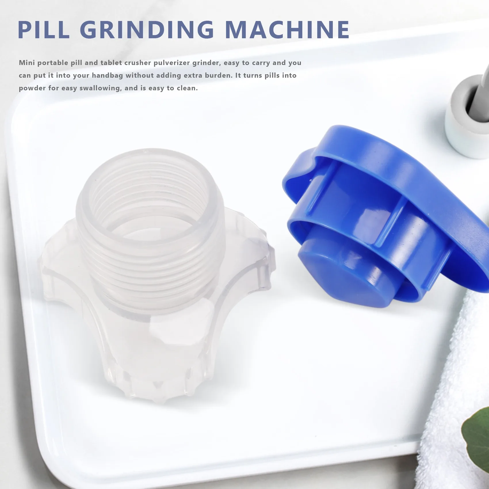 AA88 1Pcs Pill Pulverizer Tablet Grinder Medicine Cutter-Crusher & Storage Box Crush Medicine Specially Designed Children
AA88 1Pcs Pill Pulverizer Tablet Grinder Medicine Cutter-Crusher & Storage Box Crush Medicine Specially Designed Children