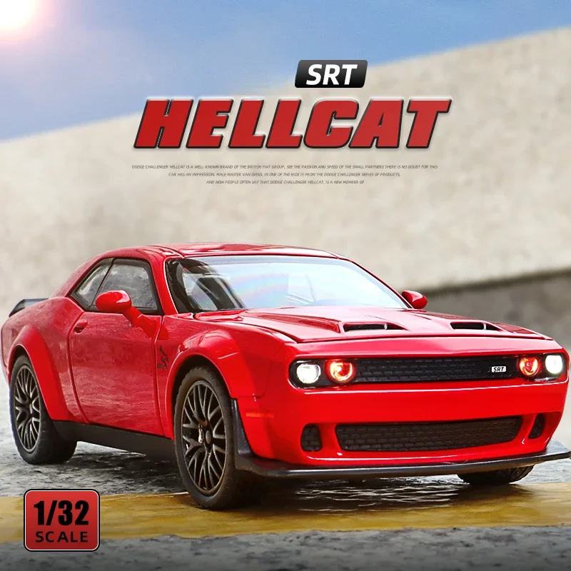 Diecast 1:32 Dodge Challenger Hellcat SRT Alloy Model Metal Diecast Vehicle Toy Children Boy Miniature Toy Car Gifts Miniature
Diecast 1:32 Dodge Challenger Hellcat SRT Alloy Model Metal Diecast Vehicle Toy Children Boy Miniature Toy Car Gifts Miniature