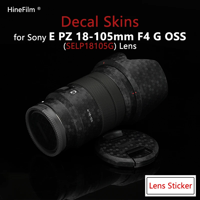 Lens Sticker for Sony SELP18105G Lens Decal Skin for SONY E PZ 18-105mm F4 G OSS Lens Protector 18105 Anti-scratch Cover Film
Lens Sticker for Sony SELP18105G Lens Decal Skin for SONY E PZ 18-105mm F4 G OSS Lens Protector 18105 Anti-scratch Cover Film