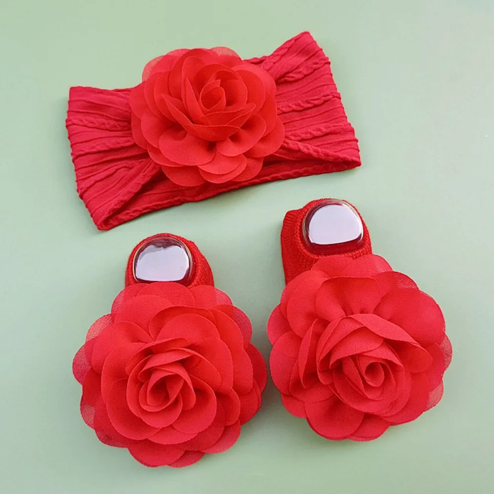 Big Flower Headband Socks Set Elastic Soft Cotton Infant Turban Hat Socks Set Lightweight Breathable Hat Sock Set
Big Flower Headband Socks Set Elastic Soft Cotton Infant Turban Hat Socks Set Lightweight Breathable Hat Sock Set