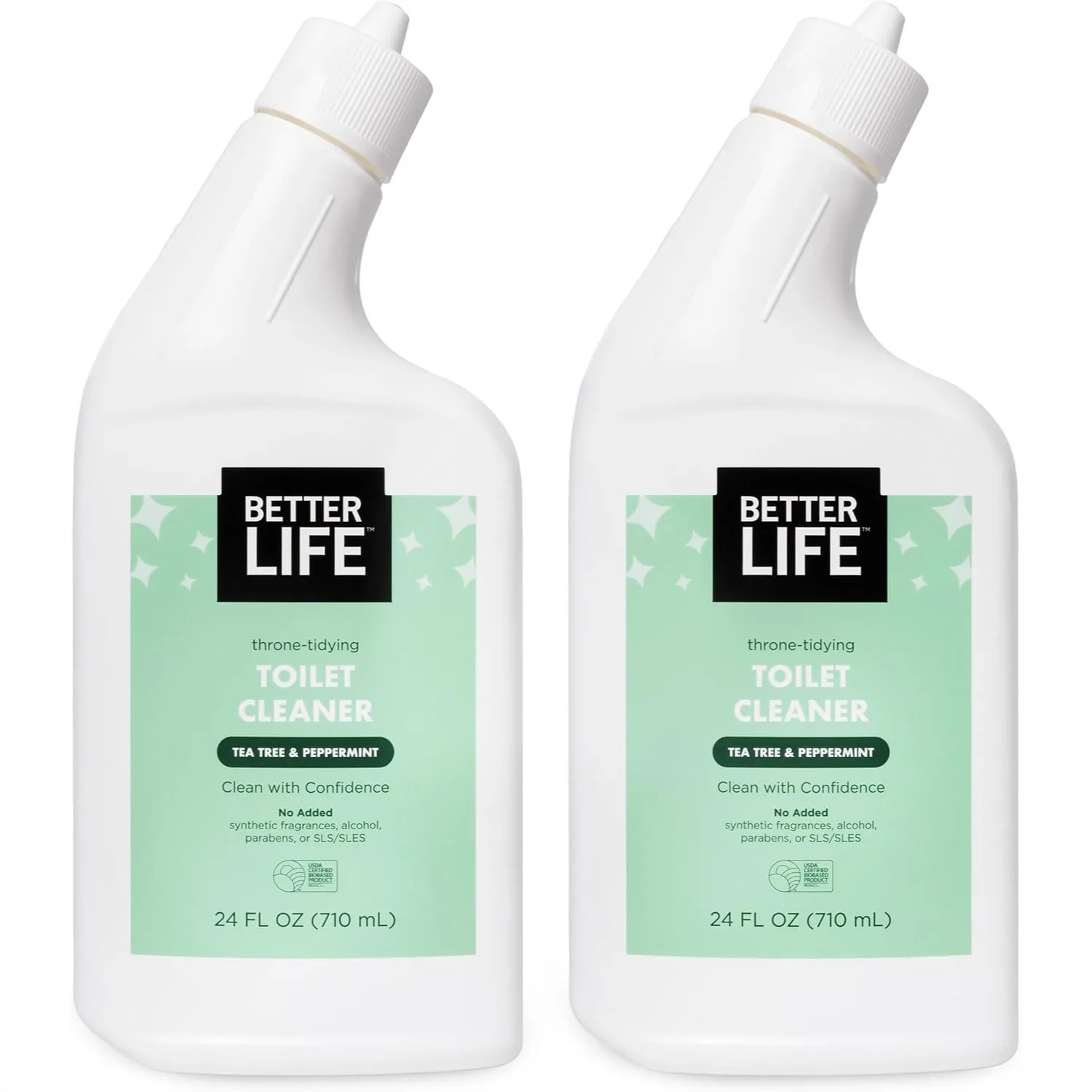 Plant-Based Toilet Bowl Cleaner Gel, Stain & Odor Remover with Tea Tree and Peppermint Scent, 24 Oz Pack of 2
Plant-Based Toilet Bowl Cleaner Gel, Stain & Odor Remover with Tea Tree and Peppermint Scent, 24 Oz Pack of 2