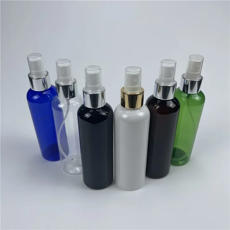 Multicolor 200ml 30pcs Empty Plastic Bottles With Gold Silver Collar Spray Pump 200ML PET Perfume Atomizer Cosmetic Containers
Multicolor 200ml 30pcs Empty Plastic Bottles With Gold Silver Collar Spray Pump 200ML PET Perfume Atomizer Cosmetic Containers