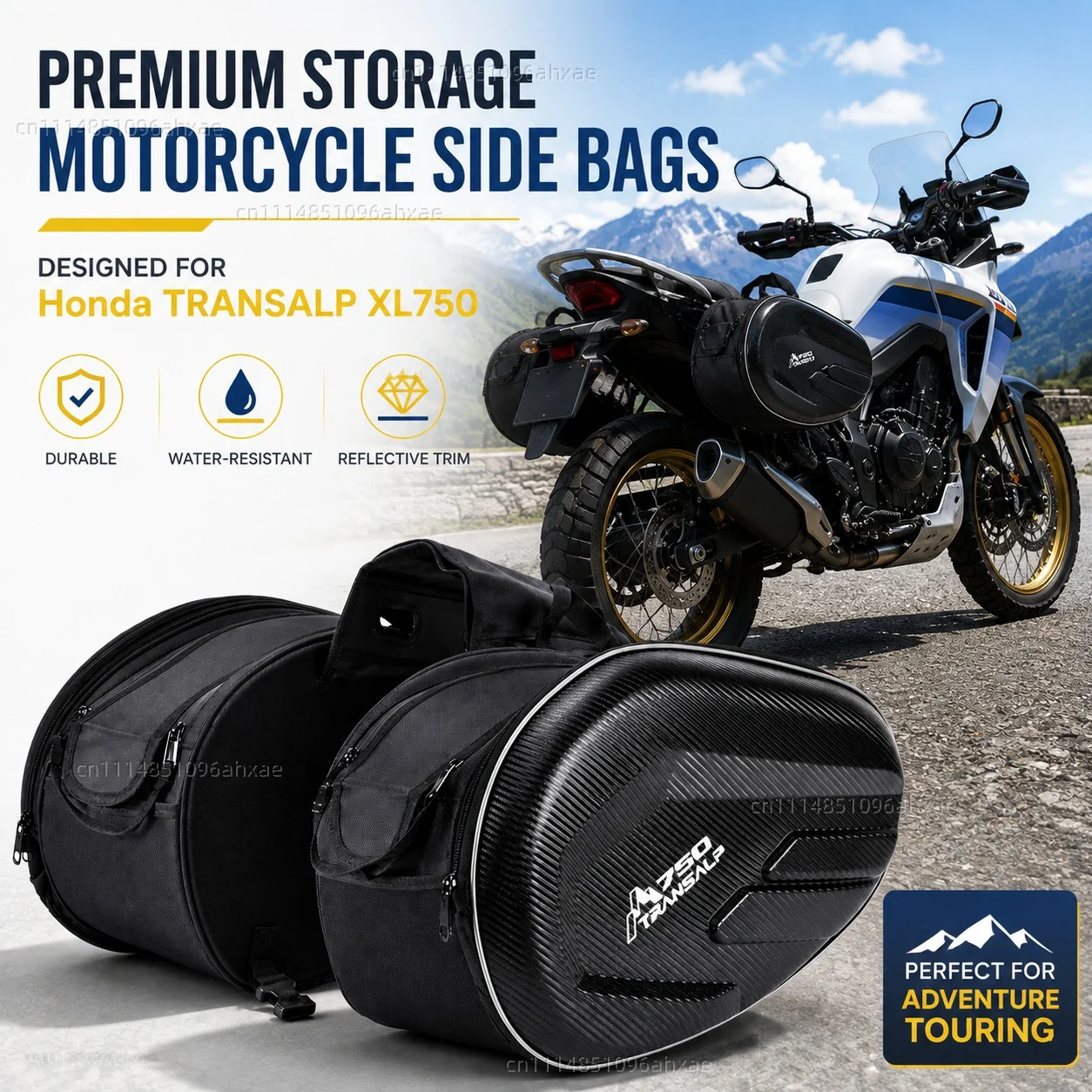 For Honda TRANSALP XL750 TRANSALP 750 TRANSALP750 2PCS Motorcycle Pannier Bags Luggage Saddle Bags Side Storage Fork Travel
For Honda TRANSALP XL750 TRANSALP 750 TRANSALP750 2PCS Motorcycle Pannier Bags Luggage Saddle Bags Side Storage Fork Travel