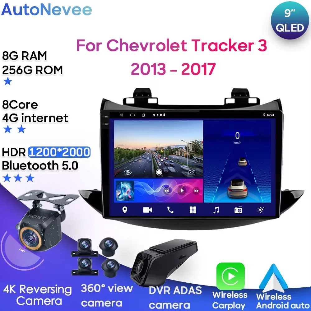 Android Multimedia For Chevrolet Tracker 3 2013 - 2017 Car Stereo CPU Radio QLED Player GPS Navigation Carplay Auto HDR Wifi Cam
Android Multimedia For Chevrolet Tracker 3 2013 - 2017 Car Stereo CPU Radio QLED Player GPS Navigation Carplay Auto HDR Wifi Cam