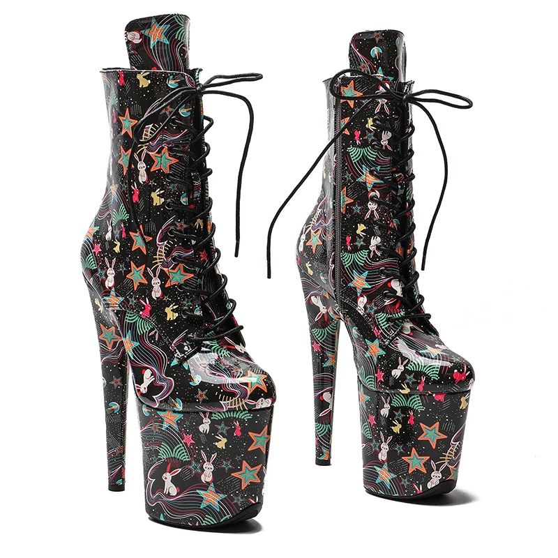 Leecabe Newest 20CM/8CM PU Upper Stars and rabbits Fashion trend Pole dancing shoes High Heel platform Pole Dancing Boots
Leecabe Newest 20CM/8CM PU Upper Stars and rabbits Fashion trend Pole dancing shoes High Heel platform Pole Dancing Boots