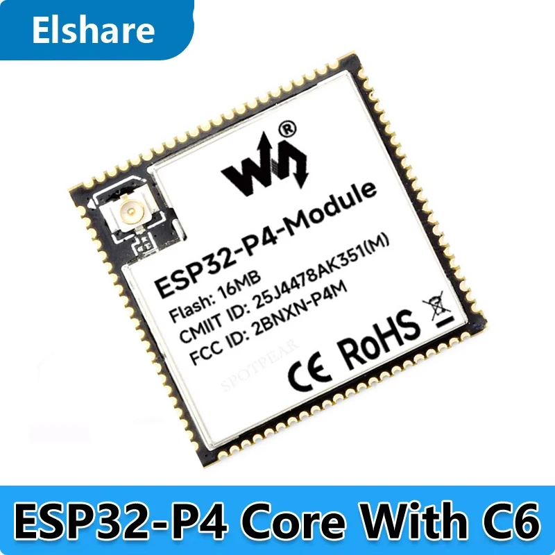 ESP32-P4 Module Core Board PSRAM 32MB N16R32 Onboard ESP32-C6 Flash 16MB