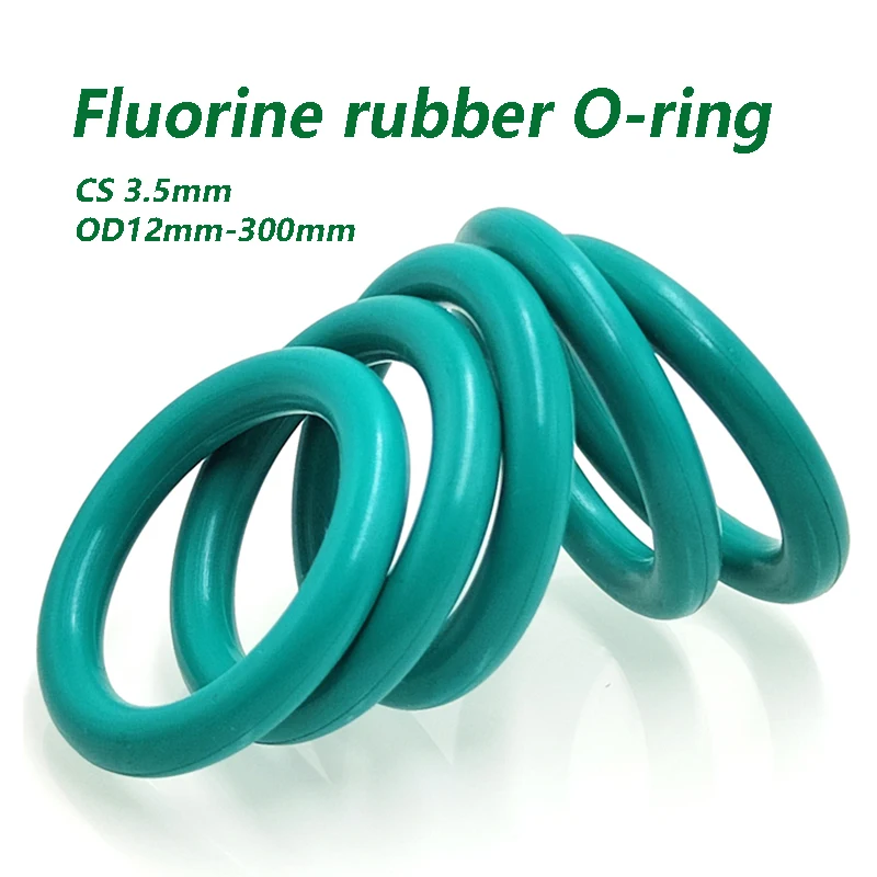 FKM Green Fluorine Rubber O-Ring CS3.5mm OD12-300mm Thickness O-Rings Sealing Gasket Oil Resistant Acid & Alkali Resistant 1Pc
FKM Green Fluorine Rubber O-Ring CS3.5mm OD12-300mm Thickness O-Rings Sealing Gasket Oil Resistant Acid & Alkali Resistant 1Pc