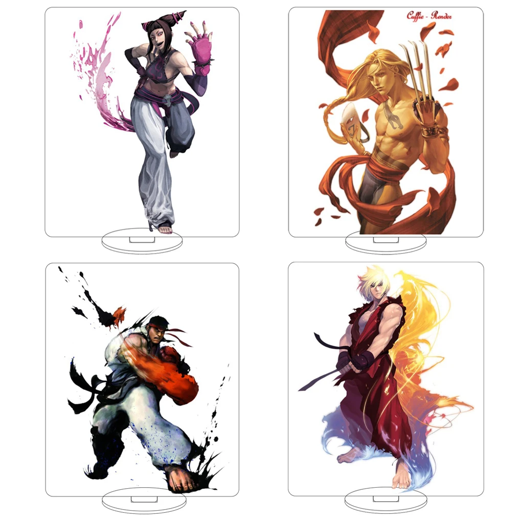 16CM Anime Game Street Fighter Ryu Ken Masters Retsu Geki Joe Han Juri Birdie Chun-Li Cos Acrylic Figure Stand Ornaments Gifts
16CM Anime Game Street Fighter Ryu Ken Masters Retsu Geki Joe Han Juri Birdie Chun-Li Cos Acrylic Figure Stand Ornaments Gifts