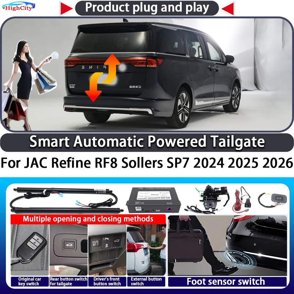 For JAC Refine RF8 Sollers SP7 2024 2025 2026 OEM Smart Automatic Powered Tailgate Key Control Trunk Kit Electric Power Tailgate
For JAC Refine RF8 Sollers SP7 2024 2025 2026 OEM Smart Automatic Powered Tailgate Key Control Trunk Kit Electric Power Tailgate