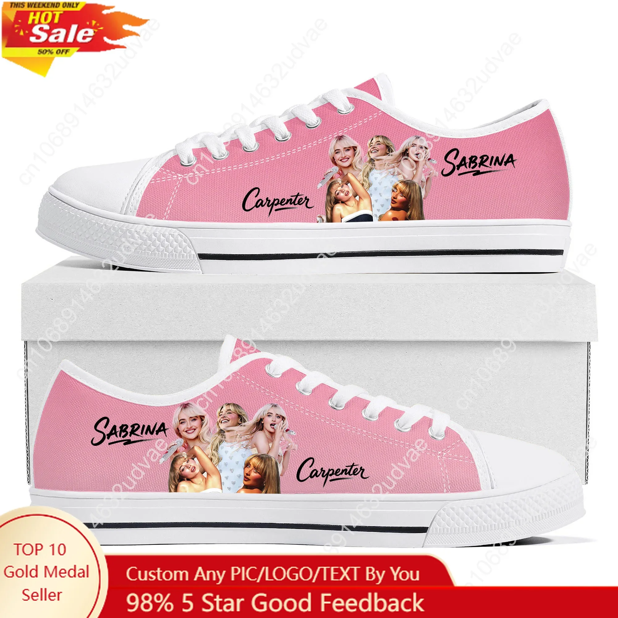 Sabrina Carpenter Low Top Shoes Man Woman Teenager Canvas Casual Sneaker Pop Singer Sneakers Couple Footwear Custom Shoe White
Sabrina Carpenter Low Top Shoes Man Woman Teenager Canvas Casual Sneaker Pop Singer Sneakers Couple Footwear Custom Shoe White