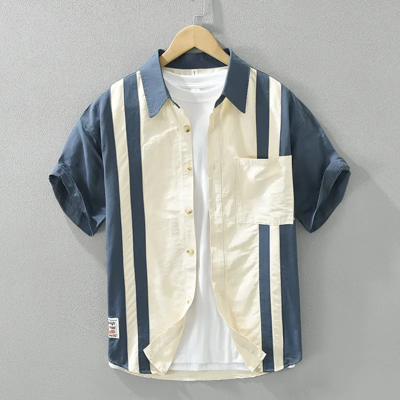 Short-sleeved Men's Versatile Casual and Fashionable Loose and Handsome Shirt
Short-sleeved Men's Versatile Casual and Fashionable Loose and Handsome Shirt