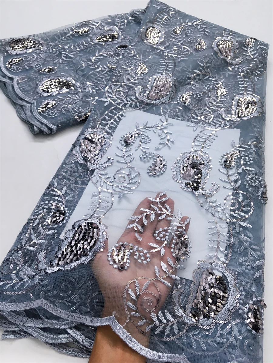 Nigerian French Mesh Fabrics African Lace Fabrics Sequins High Quality Net Lace Sew Evening Party Dresses for Women,2.5Yards4037
Nigerian French Mesh Fabrics African Lace Fabrics Sequins High Quality Net Lace Sew Evening Party Dresses for Women,2.5Yards4037