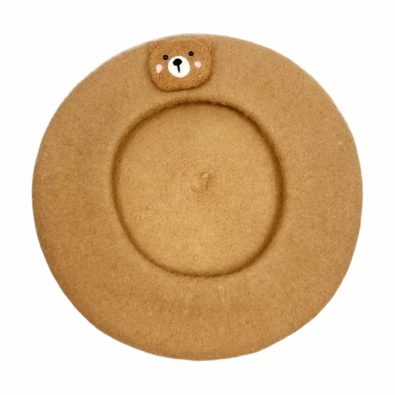Girl Lolita Woolen Painter Hat Japanese Style Sweet Lovely Warm Shopping Flat Cap Small Fresh Cute Bear Beret
Girl Lolita Woolen Painter Hat Japanese Style Sweet Lovely Warm Shopping Flat Cap Small Fresh Cute Bear Beret