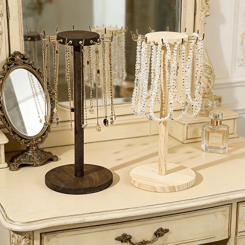 Solid Wood Jewelry Organizer Display Holder Necklace Earrings Bracelets Display Stand Desktop Jewelry Storage Rack
Solid Wood Jewelry Organizer Display Holder Necklace Earrings Bracelets Display Stand Desktop Jewelry Storage Rack