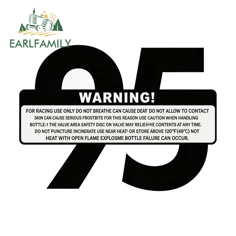 EARLFAMILY Number Warning Car Stickers Creative Motorcycle Bumper Racing Drifting JDM Decals Scratch-Proof Exterior Accessories
EARLFAMILY Number Warning Car Stickers Creative Motorcycle Bumper Racing Drifting JDM Decals Scratch-Proof Exterior Accessories