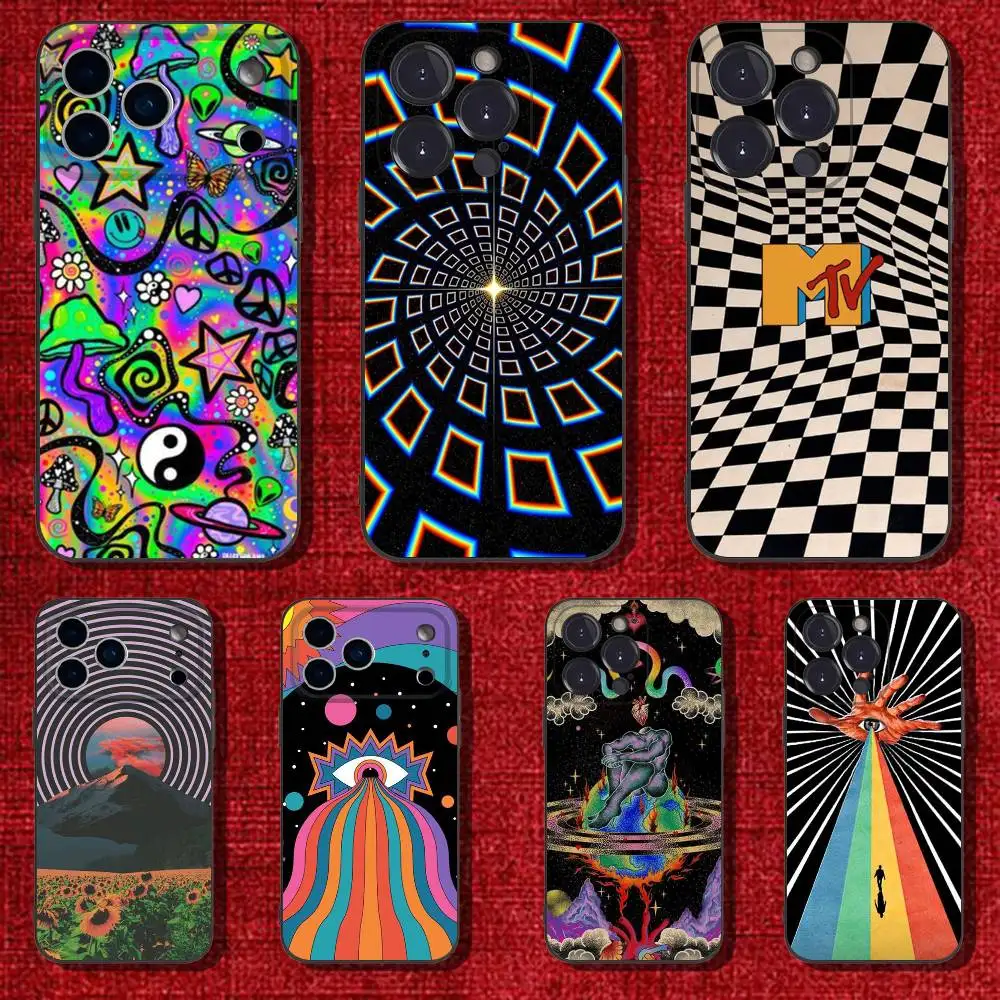 Psychedelic Trippy Art Phone Case For iPhone 6,17,16,15,14,13,12,11 Plus,Pro Max,XS,X,XR,SE,Mini,8,7,Soft Silicone Black Cover 
Psychedelic Trippy Art Phone Case For iPhone 6,17,16,15,14,13,12,11 Plus,Pro Max,XS,X,XR,SE,Mini,8,7,Soft Silicone Black Cover