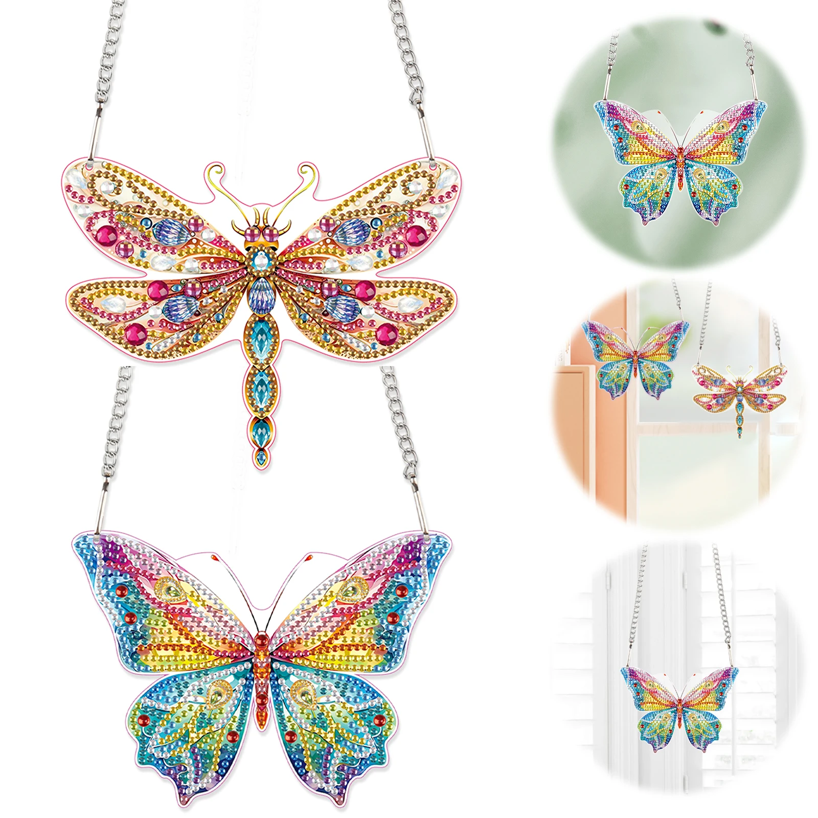 2pcs 2D Flat DIY Hanging Diamond Art Kits Special Shape Rhinestone Diamond Art Window Pendants DIY Home Decor Hanging Charm
2pcs 2D Flat DIY Hanging Diamond Art Kits Special Shape Rhinestone Diamond Art Window Pendants DIY Home Decor Hanging Charm