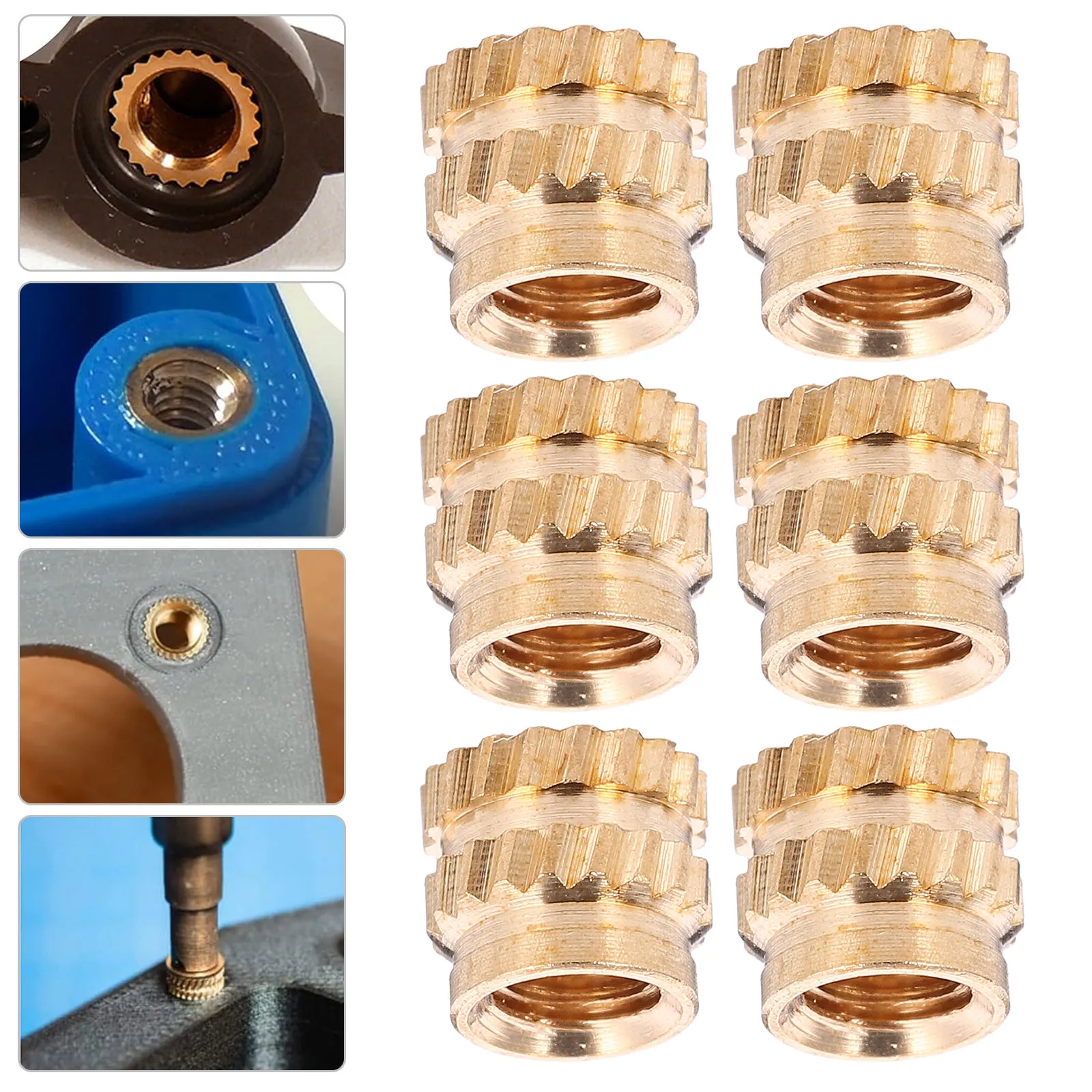 100Pcs Heat Set Embedment Nuts Threaded Inserts Female Thread Knurled for 3D Printer Plastic Injection Molding Brass
100Pcs Heat Set Embedment Nuts Threaded Inserts Female Thread Knurled for 3D Printer Plastic Injection Molding Brass