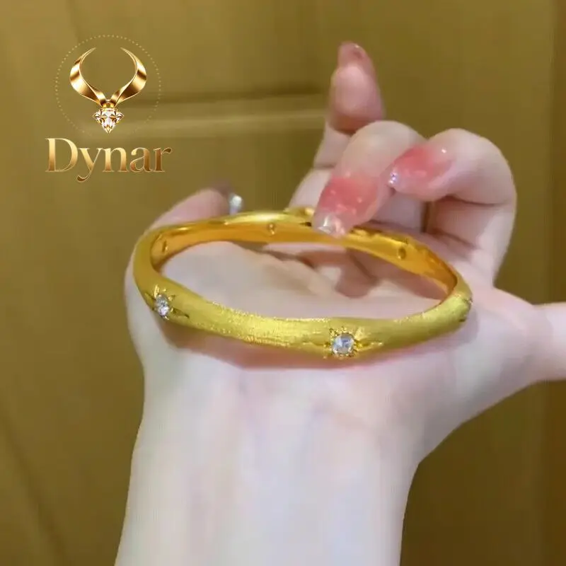 Dynar Jewelry 24K real gold French light luxury octet star silk loop au9999 bracelet set with diamond court style in the midd
Dynar Jewelry 24K real gold French light luxury octet star silk loop au9999 bracelet set with diamond court style in the midd