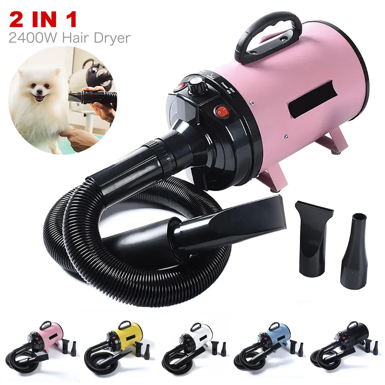 Profession Dog Dryer Low Decibels 2400W High-powered Warm Wind for Puppy Dryer 10-20min Quick Dry Hair Pet Grooming Dog Supplies
Profession Dog Dryer Low Decibels 2400W High-powered Warm Wind for Puppy Dryer 10-20min Quick Dry Hair Pet Grooming Dog Supplies