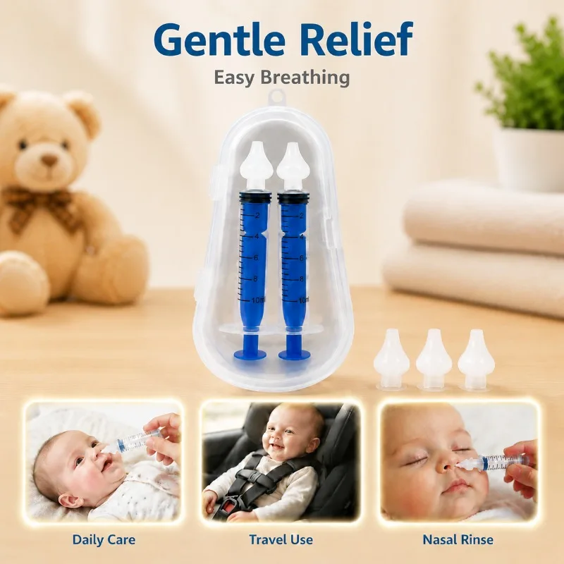Infant Nasal Irrigator Toddler Nose Cleansing Tool Baby Nasal Cavity Flusher Mucus Suction Device Gentle Nostril Relief Newborn
Infant Nasal Irrigator Toddler Nose Cleansing Tool Baby Nasal Cavity Flusher Mucus Suction Device Gentle Nostril Relief Newborn