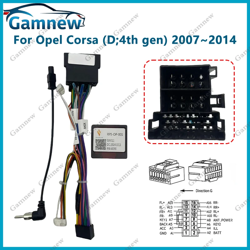 Автомобильный 16-контактный жгут проводов для аудио Android с can-шиной для Opel Corsa 2007 ~ 2014 послепродажный стереопровод для установки
Автомобильный 16-контактный жгут проводов для аудио Android с can-шиной для Opel Corsa 2007 ~ 2014 послепродажный стереопровод для установки