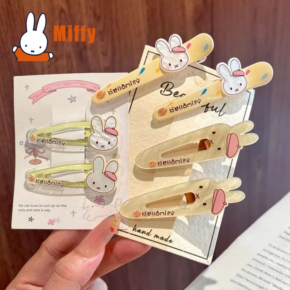 Kawaii Miffy Hair Clips Cute Rabbit Hairpin Barrettes Sweet Cartoon Sweet Style Resin Small Side Bangs Clip Headwear Ladies Gift
Kawaii Miffy Hair Clips Cute Rabbit Hairpin Barrettes Sweet Cartoon Sweet Style Resin Small Side Bangs Clip Headwear Ladies Gift