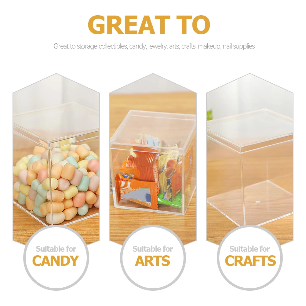3 Pcs Plastic Candy Boxes Transparent Gift Clear Candy Boxes Containers for Wedding Treats Jewelry Storage Packaging
3 Pcs Plastic Candy Boxes Transparent Gift Clear Candy Boxes Containers for Wedding Treats Jewelry Storage Packaging