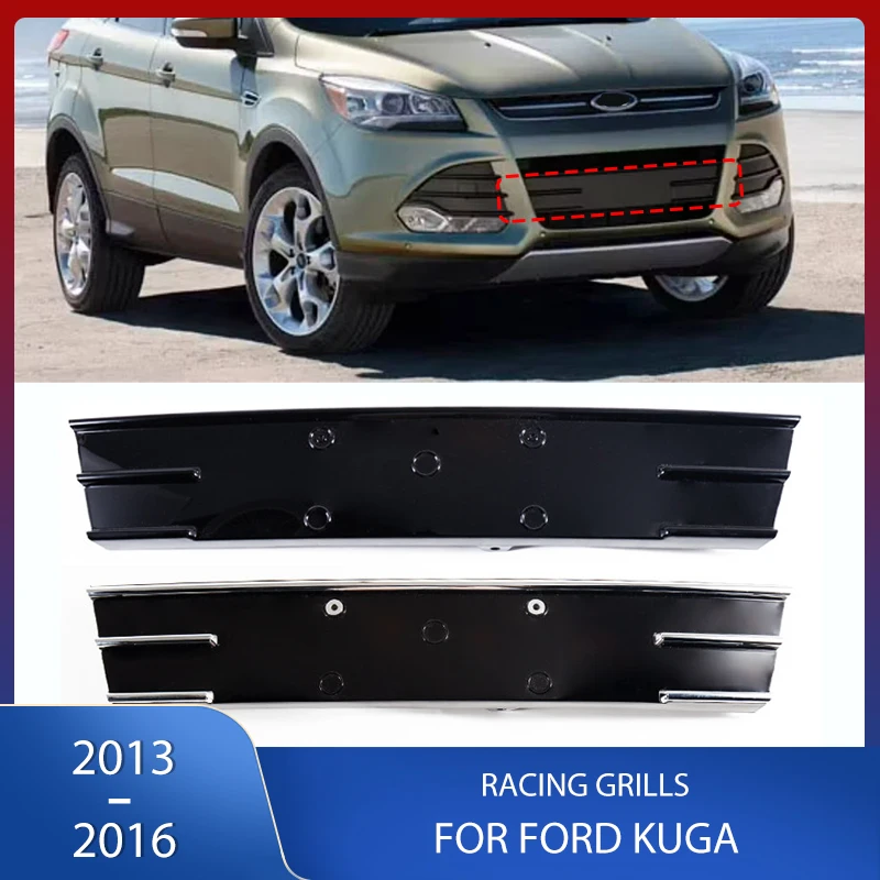 ABS Matte Black Front Lower Racing Grills Bumper Grille Cover With Decorative Bright Strip For Ford Kuga 2013 2014 2015 2016
ABS Matte Black Front Lower Racing Grills Bumper Grille Cover With Decorative Bright Strip For Ford Kuga 2013 2014 2015 2016