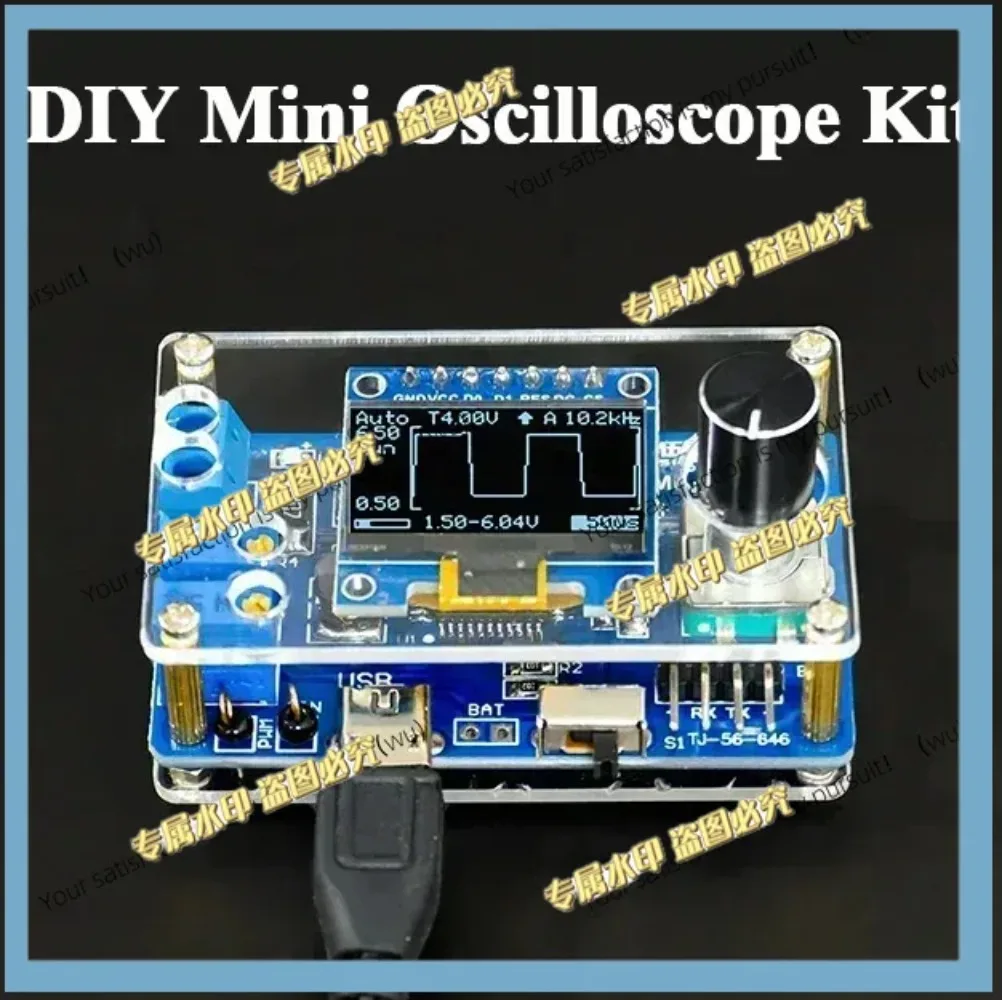 DIY Mini Digital Oscilloscope Kit STC8K8A Microcontroller Electronic Soldering Practice Loose Parts
DIY Mini Digital Oscilloscope Kit STC8K8A Microcontroller Electronic Soldering Practice Loose Parts