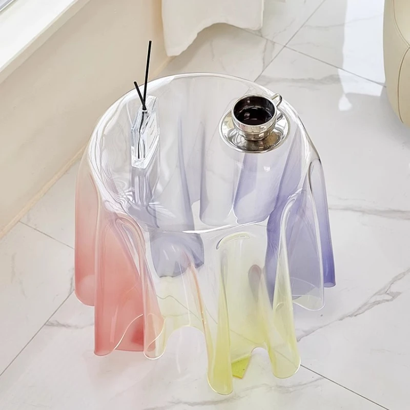 Nordic floating corner few creative acrylic sofa edge few living room crystal small round table colorful coffee table
Nordic floating corner few creative acrylic sofa edge few living room crystal small round table colorful coffee table