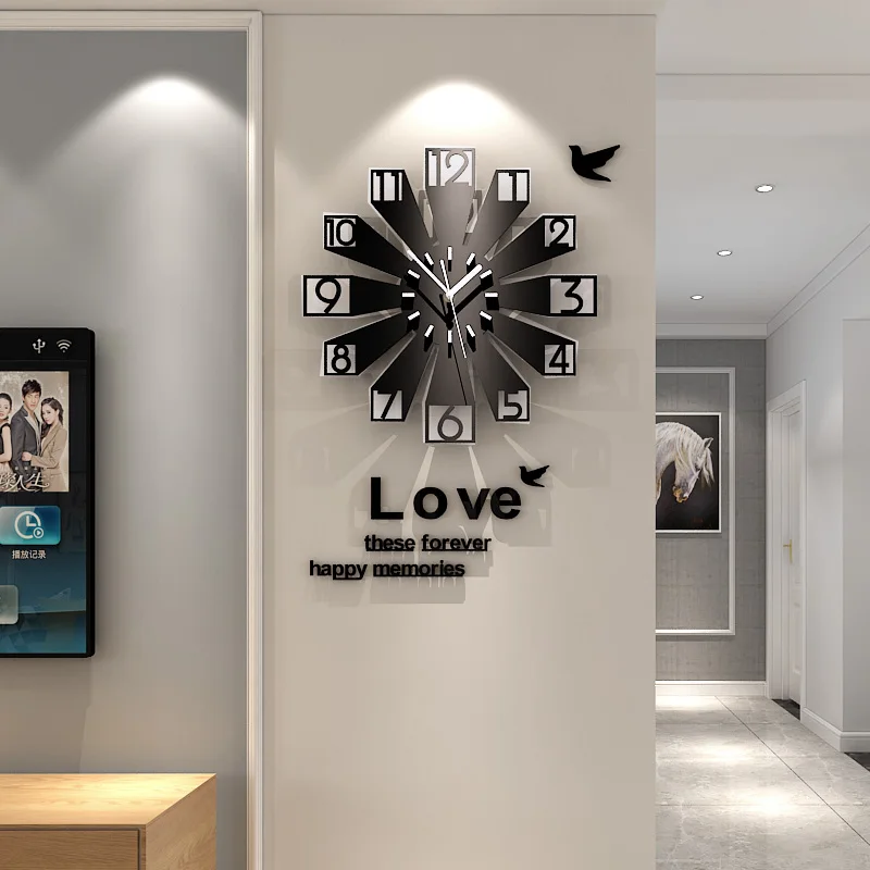 Quality Wall Clock Modern Design Wall Watch Stickers Wall Art Wall Decoration Quartz Hanging Room Horloge Free Shipping WF1103
Quality Wall Clock Modern Design Wall Watch Stickers Wall Art Wall Decoration Quartz Hanging Room Horloge Free Shipping WF1103