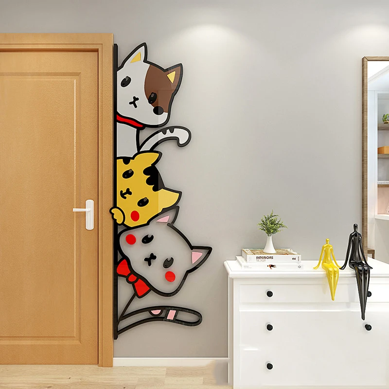 Cartoon Cat 3D Three-Dimensional Acrylic Custom Room Living Room Bedroom Background Wall Decoration Sticker
Cartoon Cat 3D Three-Dimensional Acrylic Custom Room Living Room Bedroom Background Wall Decoration Sticker