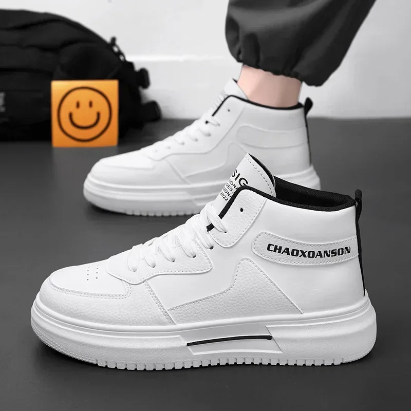 Sneakers for Man Autumn Platform Man Boots High-top Fashion Sports Shoes Classic All Match Male Shoes Black White Ankle Boots
Sneakers for Man Autumn Platform Man Boots High-top Fashion Sports Shoes Classic All Match Male Shoes Black White Ankle Boots