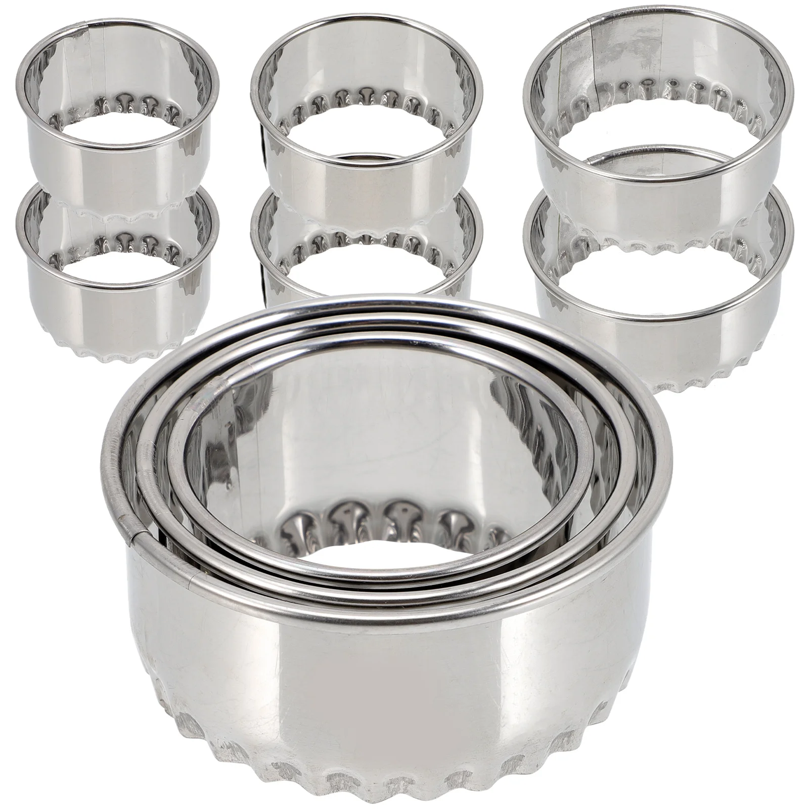 9pcs Stainless Steel Dumpling Wrapper Mold for Making Wrappers Cookies Kitchen Supplies Portable Sturdy Tool
9pcs Stainless Steel Dumpling Wrapper Mold for Making Wrappers Cookies Kitchen Supplies Portable Sturdy Tool