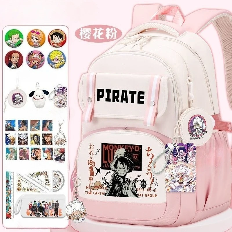 One Piece Anime Kawaii Student School Bag Large Capacity Elementary School Cute Cartoon Unisex Junior High School Backpack Gift
One Piece Anime Kawaii Student School Bag Large Capacity Elementary School Cute Cartoon Unisex Junior High School Backpack Gift